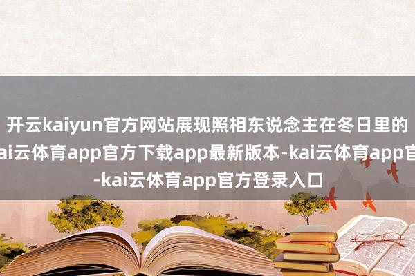 开云kaiyun官方网站展现照相东说念主在冬日里的所见所感-kai云体育app官方下载app最新版本-kai云体育app官方登录入口